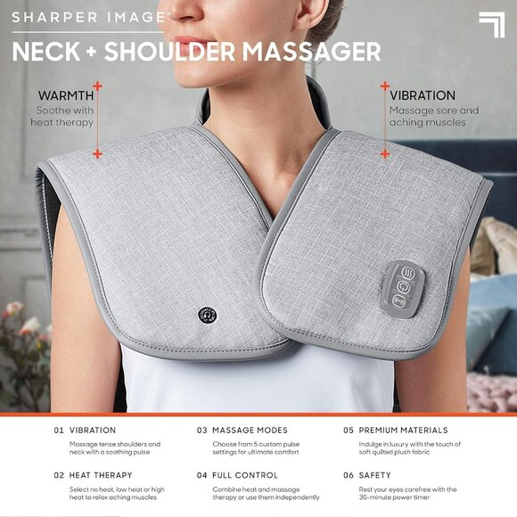 SHARPER IMAGE Neck and Shoulder Massager - Picture 6 of 7